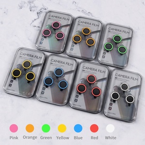 เลนส์กล้อง iPhone ป้องกันรอยขีดข่วน เรืองแสง สำหรับ iPhone 14 13 Pro Max  กระจกนิรภัยเรืองแสงแบบวงแหวน - Product Image 2