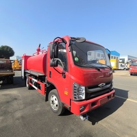 Camion d'incendie FOTON 4x2 diesel neuf avec pompe haute pression et lance d'arrosage, réservoir de 4000L en fer épais de 8mm, Euro 3