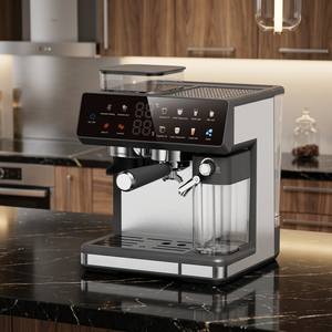 Wholesale Semi Automatic Espresso <b>Coffee</b> <b>Machine</b> Household <b>Coffee</b> Brewer With Milk Steam Wand - Product Image 1