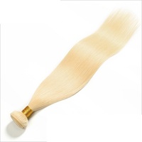 Cheveux humains brésiliens ondulés 613, blond russe, trame unique pour fermeture, qualité Remy, tissage vierge brut