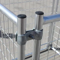Clôture temporaire de haute qualité, norme australienne, fil de 4,0 mm d'épaisseur, maille de 150*60 mm, clôture temporaire HDG pour projets de construction
