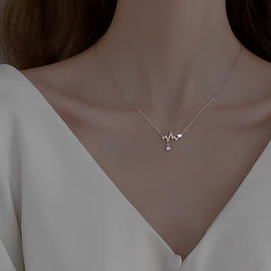 Collier ras de cou à chaîne à maillons réglable minimaliste romantique, cadeau de la Saint-Valentin, bijoux de mode unisexe, sous-culture punk - Product Image 4