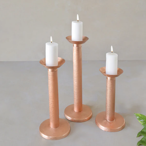 Juego de dos portavelas de Metal decorativo para interiores, portavelas de Metal de alta calidad, accesorios de iluminación para el hogar, portavelas - Product Image 3