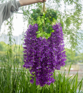 Fleur artificielle glycine en vrac pour décoration murale - Product Image 5