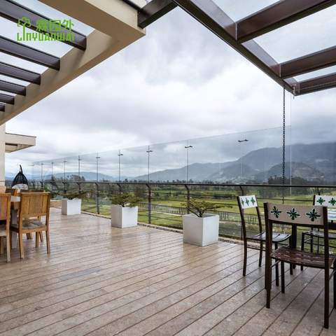 Linyuanwai Factory Hotsale 3d Embossing Swimming Pool Outdoor WPC Composite Decking Board