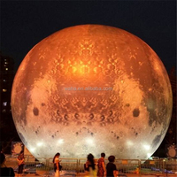Ballon de lune gonflable géant Boule de lune gonflable en PVC Globe de lune gonflable personnalisable pour événement