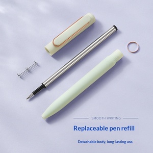 Hochwertiger Klick-Gelstift mit individuellem LOGO, Morandi Bullet 0,5mm, Werbe-Kugelschreiber aus Kunststoff, Großhandel - Product Image 4