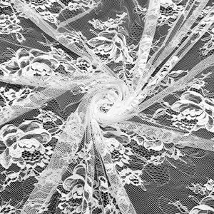 GCW-L240703-009 미국 친환경 럭셔리 신부 레이스 원단 웨딩 원피스 대 한 우아한 꽃 자수 부드러운 레이스 - Product Image 5