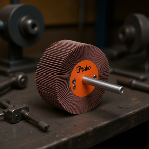 Ttake Abrasive Flap <b>Wheel</b> 80x40 Mm 6 Mm Shaft 180 Grit For <b>Grinding</b> - Product Image 3