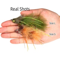 Salzwasser-Streamer-Fliege Forellen-Steelhead-Lachs Gelenkige Fischgräten-Angelköder Meerwasser-Angelfliegen für Barsch und Hecht