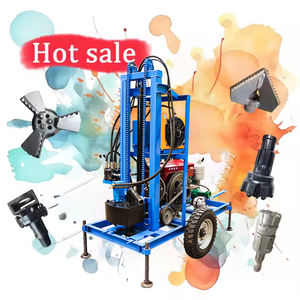 깊은 시추공 프로젝트를위한 휴대용 100m 150m 견인 휠 디젤 물 우물 드릴링 장비 기계 - Product Image 5