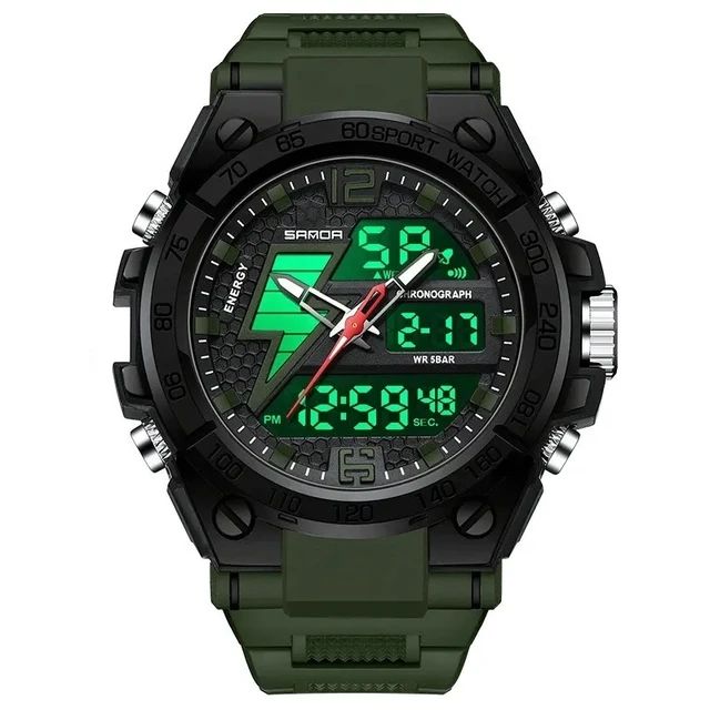 Sanda Sport Watch Price Sanda 6137 Men's Dual Time Analog-Digital