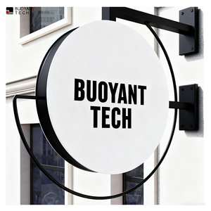 Biểu tượng tùy chỉnh quảng cáo Vòng <span class=keywords><strong>lightbox</strong></span> signage kinh doanh ngoài trời cửa hàng dấu hiệu đèn tròn dẫn ánh sáng Hộp Dấu hiệu Sáng - Product Image 4