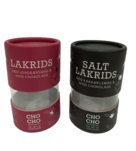 Luxury Chocolate Tube Packaging Box Custom Printed <b>Paper</b> Food Container Recyclable Matt <b>Lamination</b> - Product Image 5