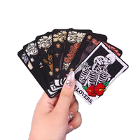 Amoureux Tarot Carte Brodé Fer-Sur Patch pour Chapeau Sac À Dos Bourse Sorcière Déesse Magique Amour Potion Sort Sergé Conception Occulte