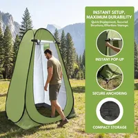 Tente de confidentialité portable pliable, cabine de change extérieure instantanée, tente de douche et de toilettes pour la plage, le camping et la pêche