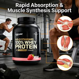 אבקת חלבון מי גבינה מבודד טהור 100%, ללא לקטוז, ללא גלוטן, עשיר בחלבון עם ויטמינים, 24 גרם חלבון, במבצע חם בארה\\\"ב ובאיחוד האירופי, ייצור לפי הזמנה (OEM/ODM) - Product Image 3