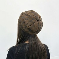 Nouveau Béret d'été respirant en velours à carreaux et strass pour femme, chapeau d'artiste, tour de tête 48-50 cm, effet amincissant, tendance