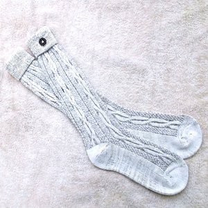 Custom Edelweiss Pin Floral Pattern Men's Lederhosen <b>Socks</b> Breathable Casual Traditional <b>Winter</b> Sweat-Absorbent Tiger Touch - Product Image 1