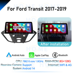 Lecteur DVD de voiture Android 14 pour <span class=keywords><strong>Ford</strong></span> <span class=keywords><strong>Transit</strong></span> 2017-2019 12.3 pouces Carplay AUTO Car Multimedia Player Car Radio Navigation Android 4G - Product Image 6