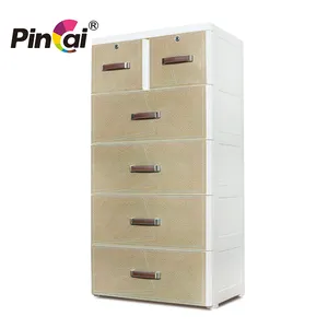 Cajón de plástico multicapa de cuero para bebé, cajones de almacenamiento con cerradura, a <span class=keywords><strong>precio</strong></span> de fábrica - Product Image 1