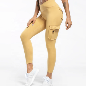 Mallas deportivas de algodón y LICRA para mujer, ropa deportiva para Fitness - Product Image 3