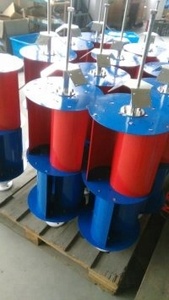 12V 24V 48V เครื่องกำเนิดไฟฟ้า <span class=keywords><strong>VAWT</strong></span> 600W กังหันลมแนวตั้ง - Product Image 5