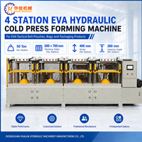 Machine de formage à froid hydraulique EVA personnalisée à 4 stations pour les pochettes, sacs et étuis de ceinture tactiques