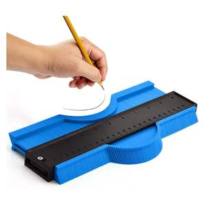 समोच्च गेज अनुलिपित्र चौड़ा आकार दोहराव गेज उपकरण 5 10 "प्लास्टिक समोच्च Duplications अनियमित आकार गेज - Product Image 1