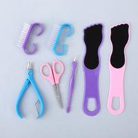 Ensemble d'outils professionnels de manucure et pédicure pour l'art des ongles, fournitures de beauté avec affichage sur carte blister personnalisée