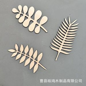Wooden <b>Leaf</b> <b>Wall</b> Stickers Multi Piece Package Scandinavian Style For Children's Rooms Diy <b>Decor</b> - Product Image 4