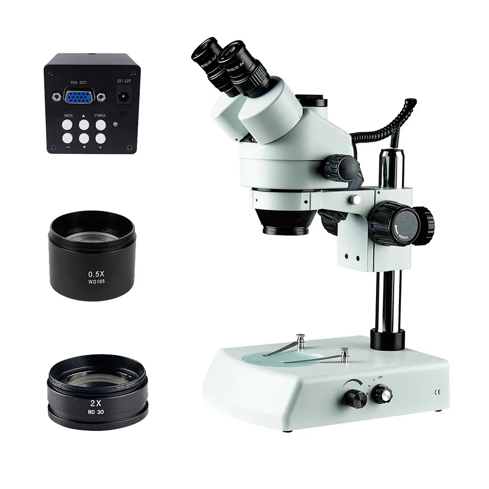 3.5x-90x Trinocular Stereo Microscope Industrial Inspection Hardware Craftsmanship Frosted Glass Lens Welding Microscope Tool