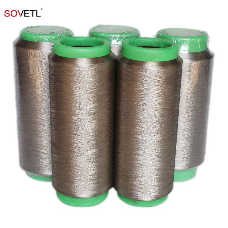 40D проводящая нить из чистого серебряного волокна