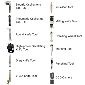 Akıllı dijital tam otomatik karton petek karton ve oluklu kutu örnek kesme makinesi satılık - Product Image 6