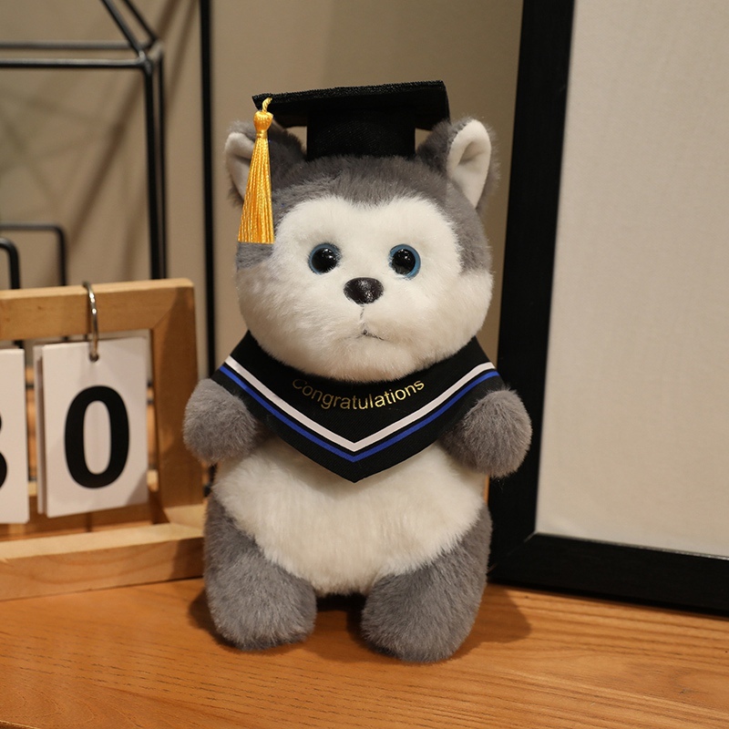 Peluche Panda Con Bufanda De Doctor Y Capuchón De Graduación – Regalo Conmemorativo Para Graduación, Decoración Temática Y Compañero Suave Para Niños Y Adultos