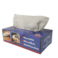 Serviette de lavage jetable pour vaisselle de cuisine Chiffon de nettoyage en microfibre réutilisable dans une boîte