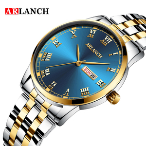 Luxury Mens Gold Silver Business Watch Textured Dial Luminous Hands Formal Timepiece for Office - Product Image 6