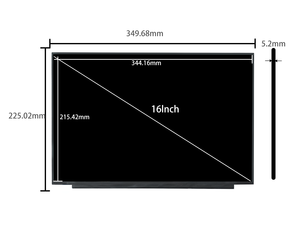 Nouvel écran LCD pour ordinateur <span class=keywords><strong>portable</strong></span> AUO de 16,0 pouces B160UAK01.5HW0/<span class=keywords><strong>2</strong></span>/3A, panneau TFT 1920x1200, contraste 1000:1, 60 Hz, EDP <span class=keywords><strong>2</strong></span> voies 40 broches, tactile intégré - Product Image 2