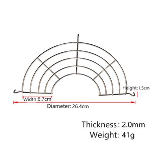 RQ-8135 Usine Vente Cuisine Friture Filtre À Huile Cuisine Outils Demi-Rond Pan <span class=keywords><strong>Jante</strong></span> Huile Goutte À Goutte Rack - Product Image 6