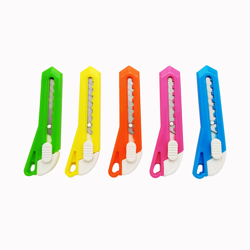 Нож из нержавеющей стали ярких цветов, маленький быстрорежущий нож для резки бумаги