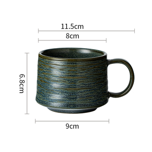 Cốc Cà Phê Gốm Cá Tính Làm Bằng Tay Độc Đáo Với Bộ Đĩa - Product Image 6