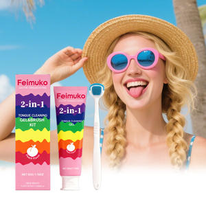 Nuovo arrivo 2-in-1 Gel per la pulizia della lingua con spazzola pulizia profonda ridurre l'allevamento batterico alito fresco per la salute orale cura - Product Image 6