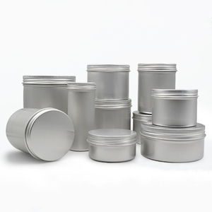 Mỹ phẩm tin container kim loại nhôm Jar 5ml 10ml 20ml 30ml 50ml 60ml 80ml 100ml 150ml 200ml Vòng nhôm nhôm chai - Product Image 1