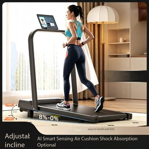 Tapis roulant portable électrique pliable à inclinaison réglable 8% <span class=keywords><strong>de</strong></span> pente, silencieux, vitesse 1-8,3 km/h pour la maison et les petits exercices - Product Image 2