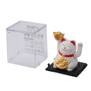 Patung Kucing Keberuntungan Jepang 2 Inci dari Bahan ABS, Terlaris, Melambai Tangan, Fengshui, Dekorasi Rumah - Product Image 2