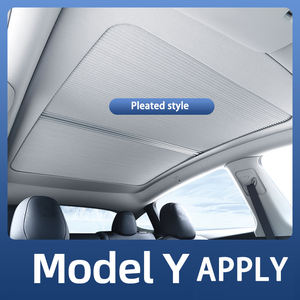 Kction mise à niveau pare-soleil rétractable pour <span class=keywords><strong>Tesla</strong></span> modèle <span class=keywords><strong>Y</strong></span> 2021-2025 nouveau toit en verre avant arrière toit ouvrant lucarne ascenseur pliable - Product Image 3