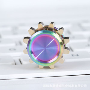 Wopal Kupfer-Zahnrad-Fidget-Spinner: Geräuschloser Mini-Metall-Spielzeugspinner für Erwachsene mit Premium-Lager, stapelbar und ausziehbar - Product Image 3