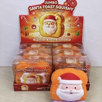 Jouet Squishy Géant Père Noël Sac d'Argent à Presser Doux à Remontée Lente Jouet Sensoriel Anti-Stress Cadeau de Noël Vente en Gros