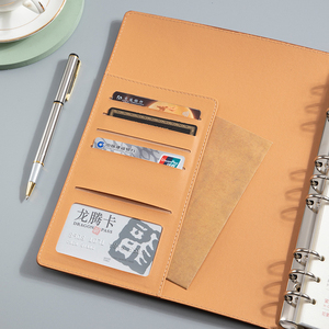 A4 B5 Kích Thước Biểu Tượng Tùy Chỉnh PU Da Kinh Doanh Tài Liệu Tổ Chức Tập Tin Thư Mục 6 Vòng Chất Kết Dính Padfolio Danh Mục Đầu Tư Máy Tính Xách Tay Cho Phụ Nữ - Product Image 5