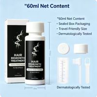 Sérum tonique capillaire activateur de follicules 60 ml – Traitement épaississant pour la croissance des cheveux, ingrédients purs à base de plantes, approvisionnement de 6 mois